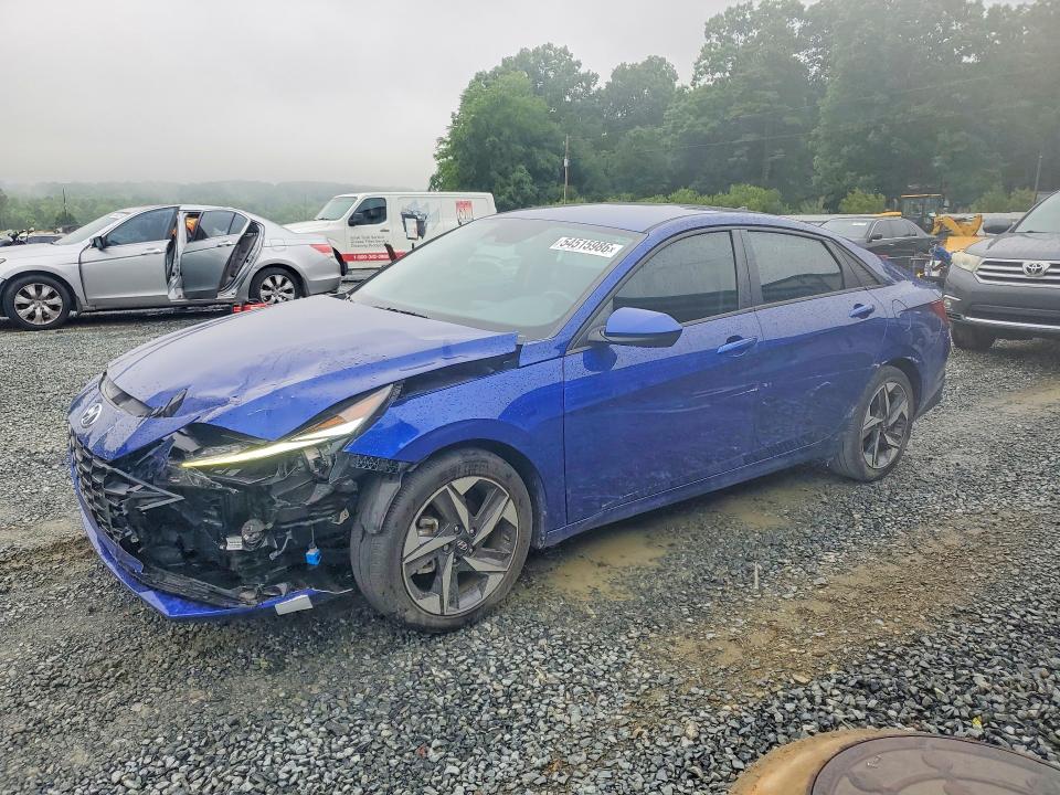 2023 Hyundai Elantra VIN 5NPLS4AG0PH099782 COPART salvage auction — FRONT END, NC - SALVAGE CERTIFICATE OF TITLE, sold $4,200 on 2026-07-02 (photo 1)