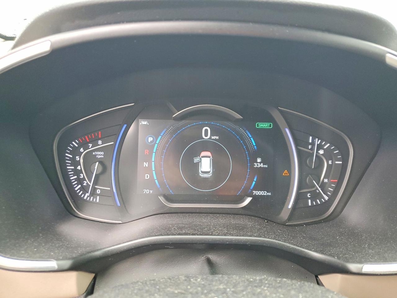 2019 Hyundai Santa Fe VIN 5NMS33ADXKH049051 COPART salvage auction — Front End, IL - SALVAGE CERTIFICATE, sold $5,600 on 2026-06-30 (photo 9)