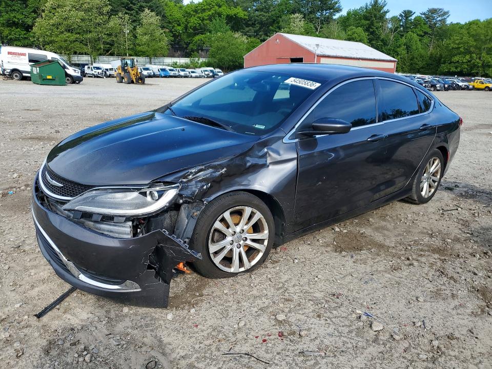 2015 Chrysler 200 VIN 1C3CCCAB0FN755025 COPART salvage auction — FRONT END, Ma - Cert Of Title-Reconstrctd Coll, sold $100 on 2026-07-23 (photo 1)