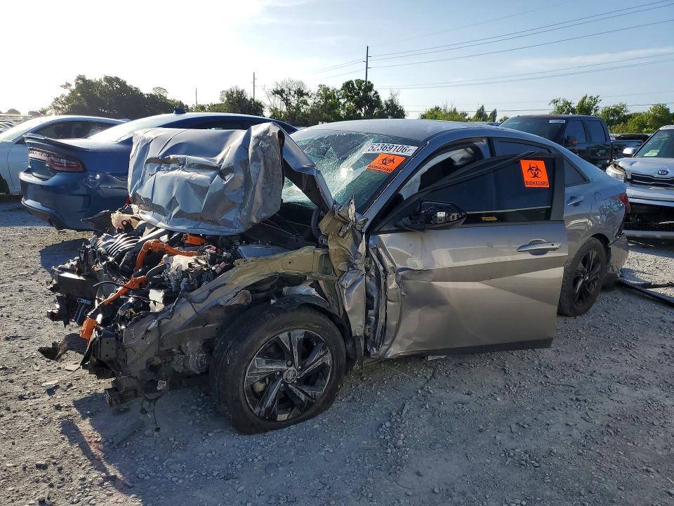 2023 Hyundai VIN KMHLM4AJ8PU069985 COPART salvage auction — FRONT END, Fl - Certificate Of Destruction, sold $850 on 2026-07-07 (photo 1)