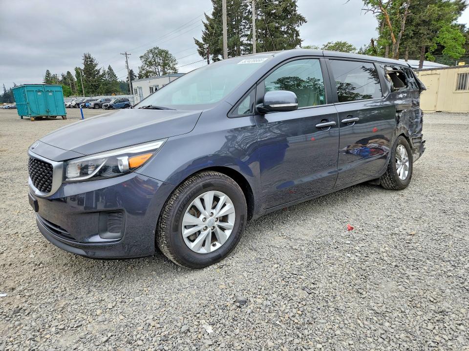 2017 Kia SEDONA VIN KNDMB5C12H6234274 COPART salvage auction — REAR END, WA - BILL OF SALE, sold $1,350 on 2026-07-24 (photo 1)