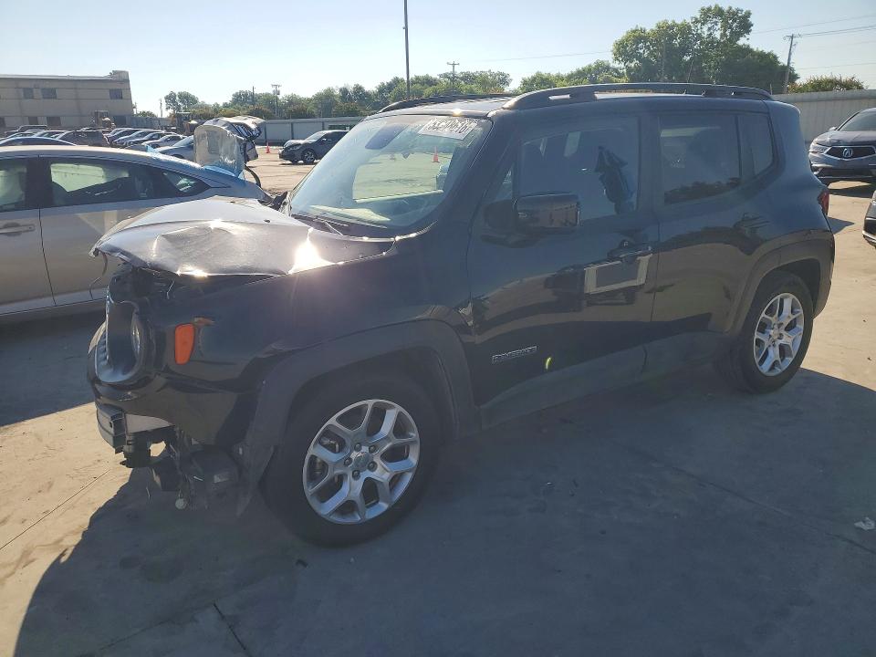 2018 Jeep Renegade VIN ZACCJABB5JPJ20447 COPART salvage auction — FRONT END, Tx - Salvage Vehicle Title, sold $725 on 2026-07-23 (photo 1)