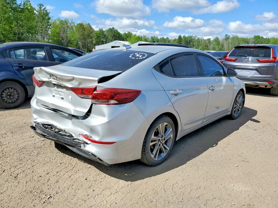 2017 Hyundai Elantra VIN KMHD84LF6HU380155 COPART salvage auction — REAR END, On - Permit Salvage, sold $2,450 on 2026-07-09 (photo 3)