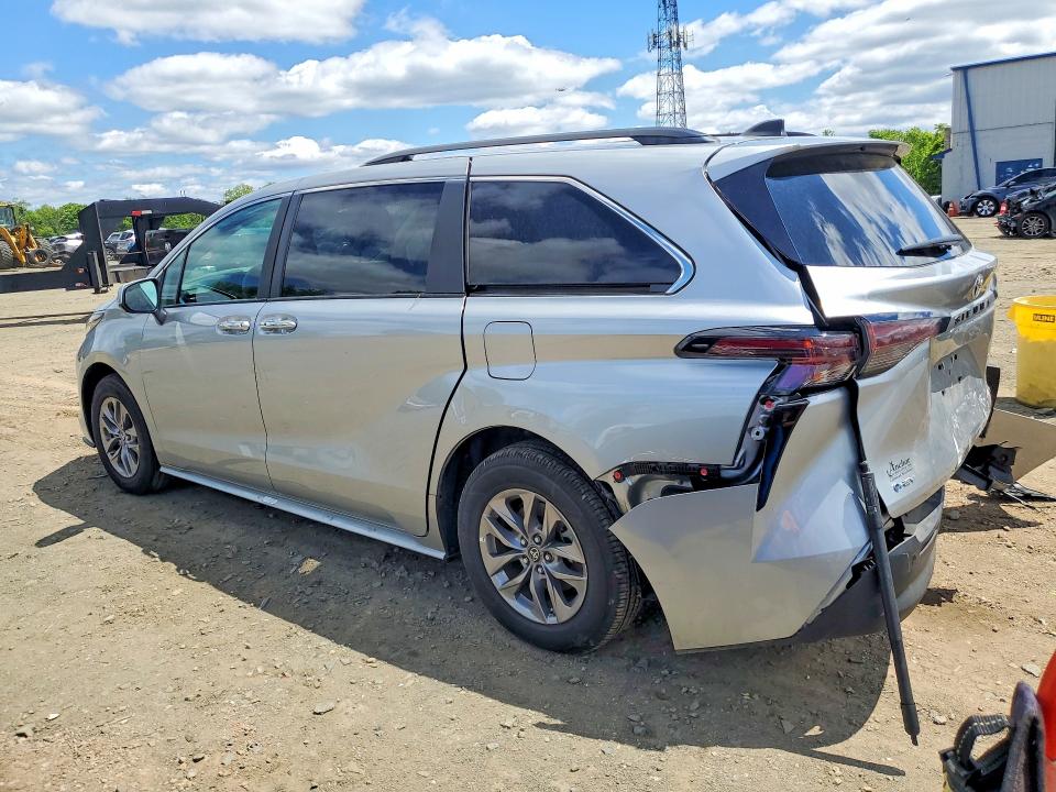 2025 Toyota VIN 5TDJRKEC4SS261320 COPART salvage auction — REAR END, Nj - Cert Of Title-Salvage, sold $500 on 2026-07-29 (photo 2)