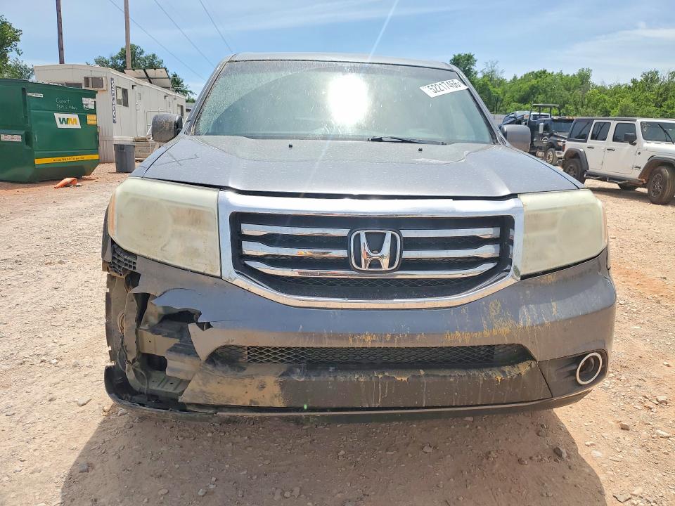 2012 Honda Pilot VIN 5FNYF4H49CB004392 COPART salvage auction — FRONT END, Ok - Cert Of Title-Salvage, sold $1,400 on 2026-07-09 (photo 5)