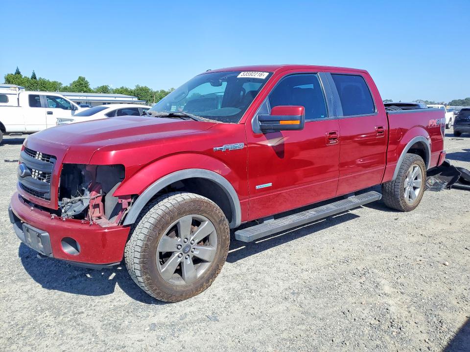 2013 Ford F-150 lightning VIN 1FTFW1ET8DFB65721 COPART salvage auction — FRONT END, Ca - Salvage Certificate, sold $625 on 2026-07-30 (photo 1)