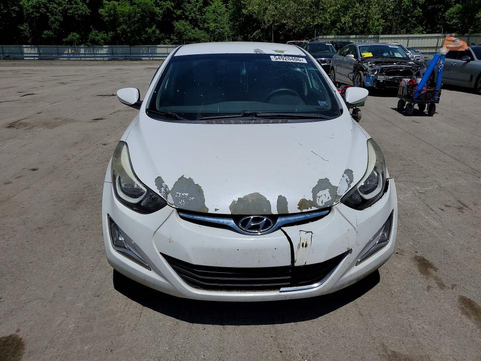 2016 Hyundai Elantra VIN 5NPDH4AE8GH681517 COPART salvage auction — FRONT END, PA - CERTIFICATE OF SALVAGE, sold $1,600 on 2026-07-02 (photo 5)