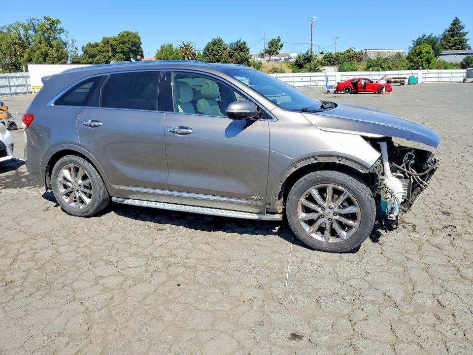 2016 Kia Sorento VIN 5XYPKDA57GG094022 COPART salvage auction — FRONT END, Ca - Salvage Certificate, sold $150 on 2026-07-24 (photo 4)