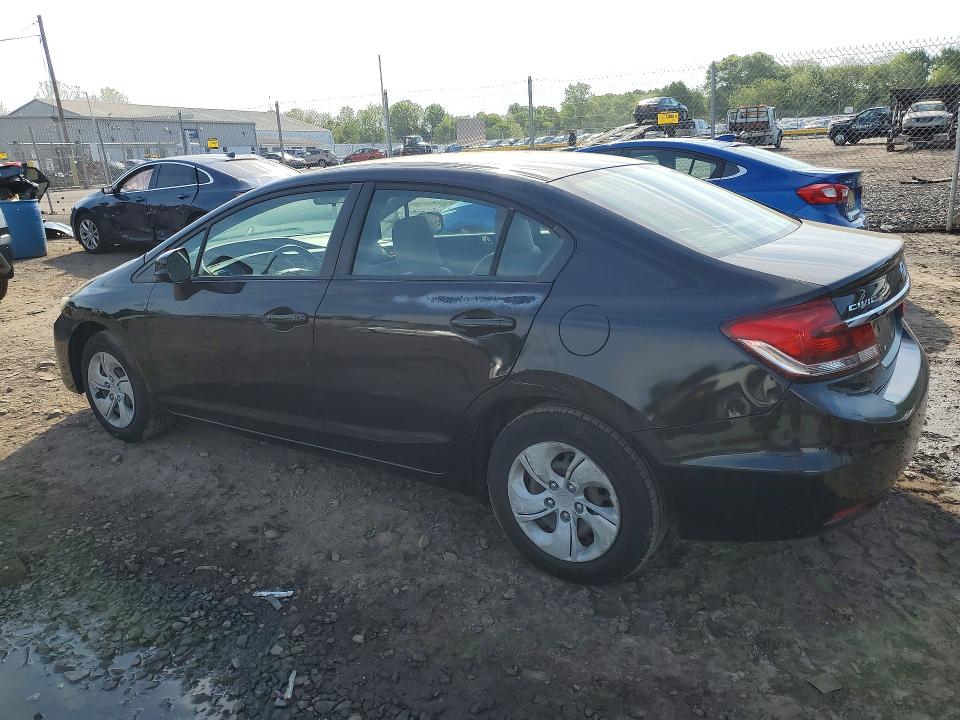 2013 Honda VIN 2HGFB2F59DH531364 COPART salvage auction — FRONT END, Pa - Certificate Of Salvage, sold $2,050 on 2026-07-20 (photo 2)