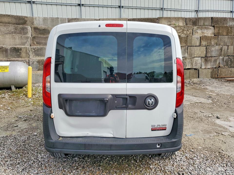 2021 Ram Promaster city VIN ZFBHRFAB1M6T21658 COPART salvage auction — REAR END, Il - Certificate Of Title, sold $4,000 on 2026-07-17 (photo 6)