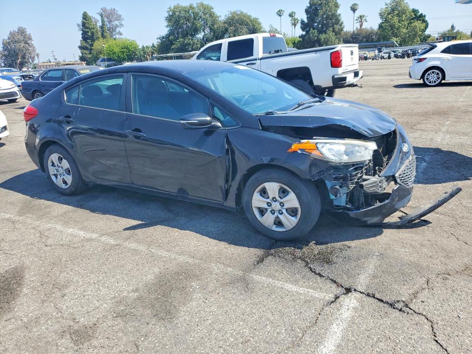2016 Kia Forte VIN KNAFX4A62G5598067 COPART salvage auction — FRONT END, Ca - Salvage Certificate, sold $1,100 on 2026-07-24 (photo 4)