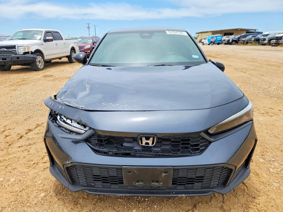 2025 Honda VIN 2HGFE2F56SH581949 COPART salvage auction — REAR END, Tx - Salvage Vehicle Title, sold $7,800 on 2026-07-09 (photo 5)