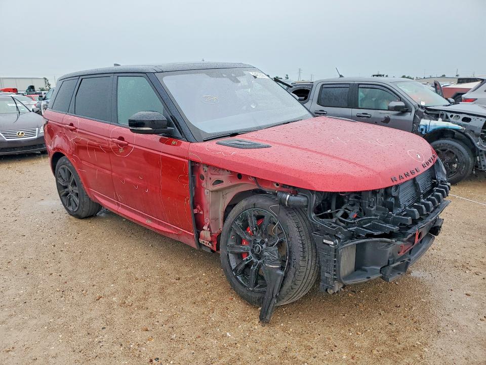 2018 Land rover RANGE ROVER VIN SALWR2RE5JA800565 COPART salvage auction — FRONT END, Tx - Salvage Vehicle Title, sold $12,200 on 2026-07-17 (photo 4)
