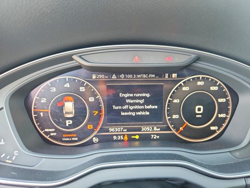 2018 Audi Q5 VIN WA1ANAFY3J2013169 COPART salvage auction — NORMAL WEAR, IL - SALVAGE CERTIFICATE, sold $8,200 on 2026-07-28 (photo 9)