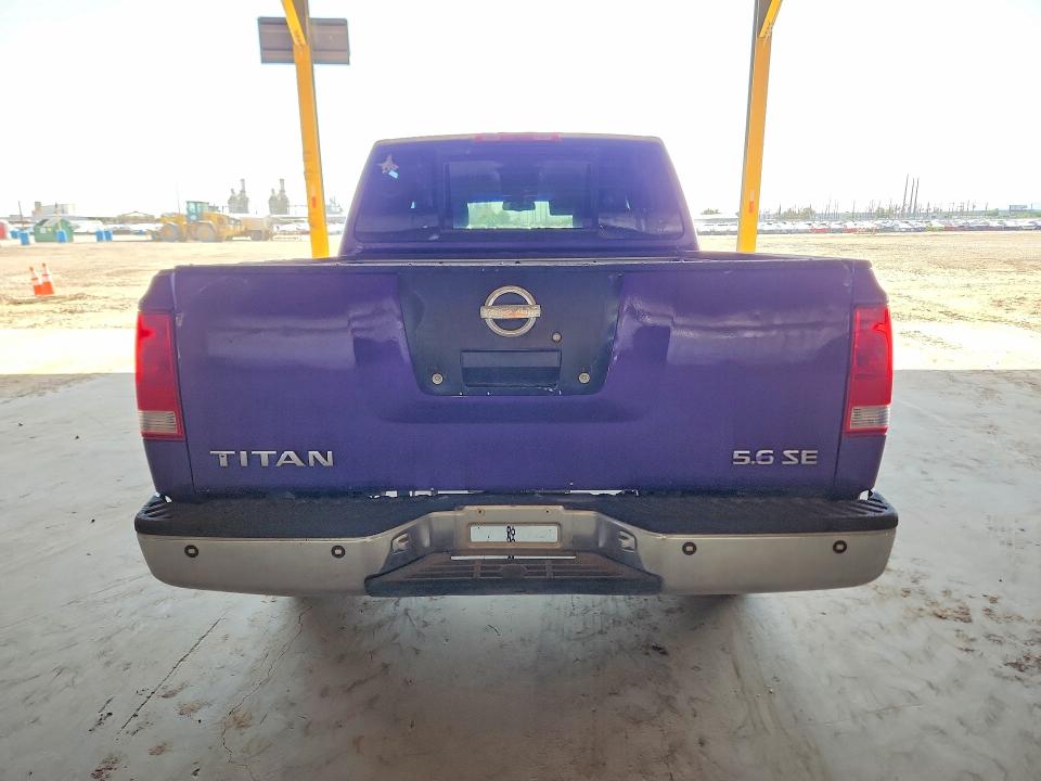 2006 Nissan TITAN VIN 1N6AA07A76N506658 COPART salvage auction — MECHANICAL, Az - Certificate Of Title, sold $1,000 on 2026-07-08 (photo 6)