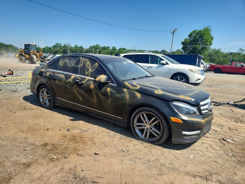 2013 Mercedes-benz VIN WDDGF4HB0DR243101 COPART salvage auction — VANDALISM, Pa - Certificate Of Salvage, sold $775 on 2026-07-09 (photo 4)