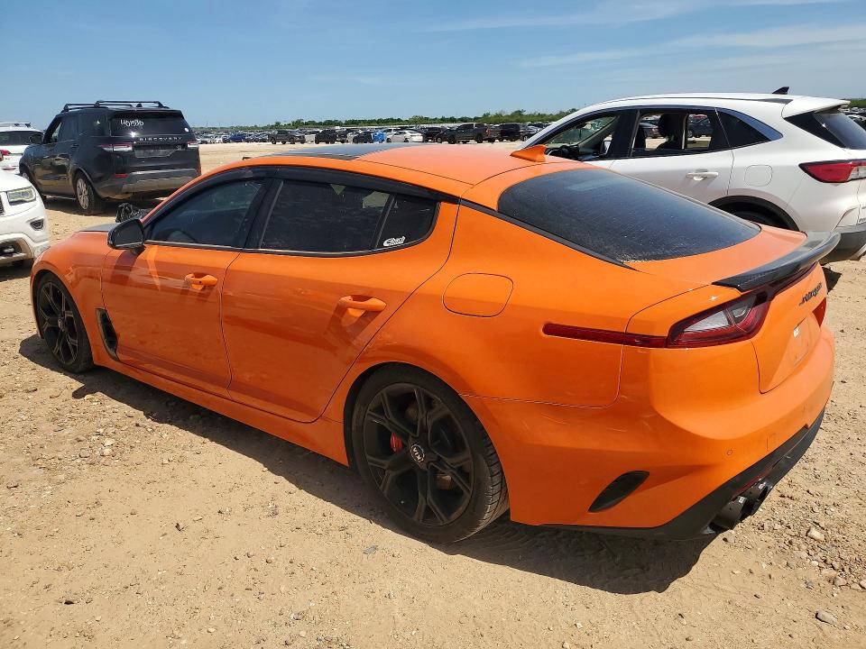 2019 Kia Stinger VIN KNAE35LC9K6071176 COPART salvage auction — SIDE, Tx - Salvage Vehicle Title, sold $5,200 on 2026-07-09 (photo 2)