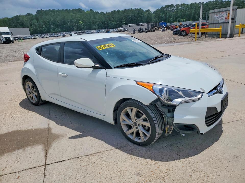 2016 Hyundai Veloster VIN KMHTC6AD7GU258748 COPART salvage auction — FRONT END, MS - CERTIFICATE OF TITLE (P), sold $425 on 2026-07-24 (photo 4)
