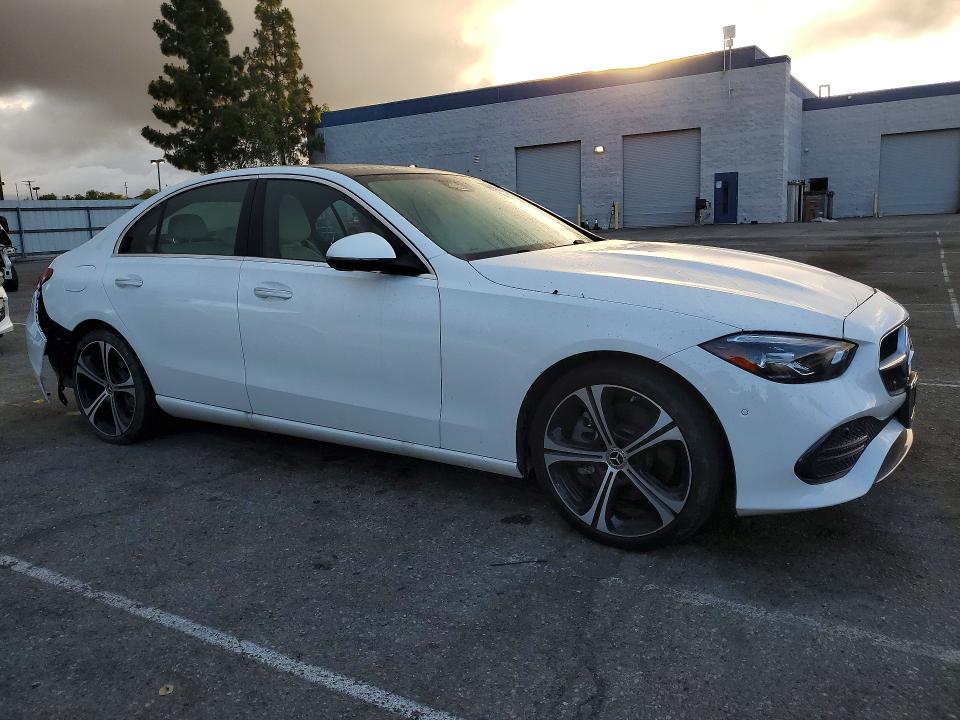 2025 Mercedes-benz C class VIN W1KAF4GB7SR240751 COPART salvage auction — ALL OVER, CA - SALVAGE CERTIFICATE, sold $400 on 2026-07-21 (photo 4)