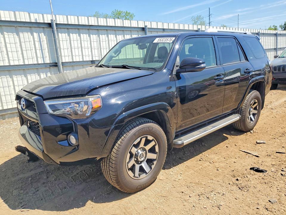 2016 Toyota 4runner VIN JTEBU5JR8G5336379 COPART salvage auction — FRONT END, Mi - Certificate Of Title, sold $11,500 on 2026-07-17 (photo 1)