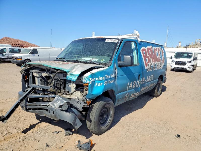 2008 Ford Econoline VIN 1FTNE14WX8DA34009 COPART salvage auction — FRONT END, Az - Cert Of Title - Salvage, sold $150 on 2026-07-09 (photo 2)