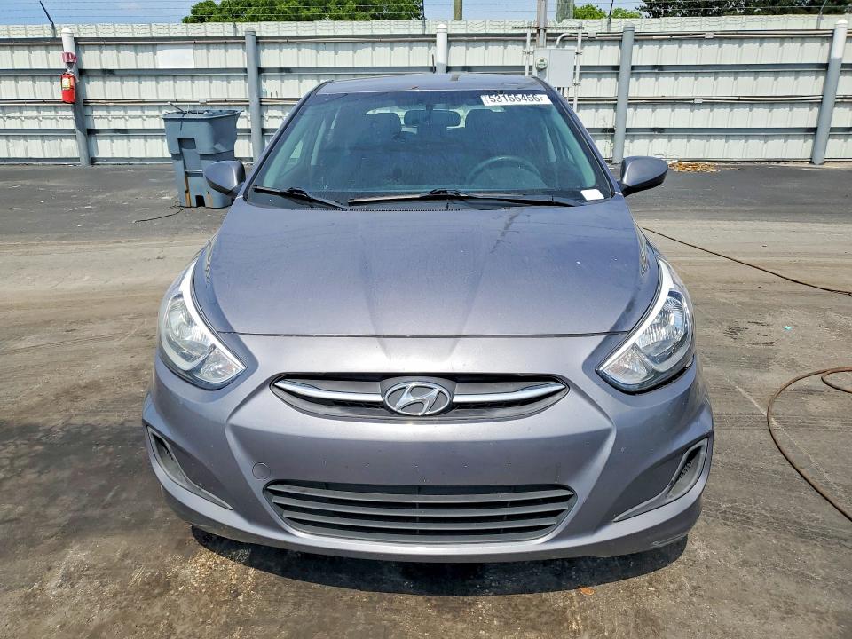 2017 Hyundai Accent VIN KMHCT5AE7HU345733 COPART salvage auction — REAR END, Fl - Certificate Of Destruction, sold $750 on 2026-07-15 (photo 5)