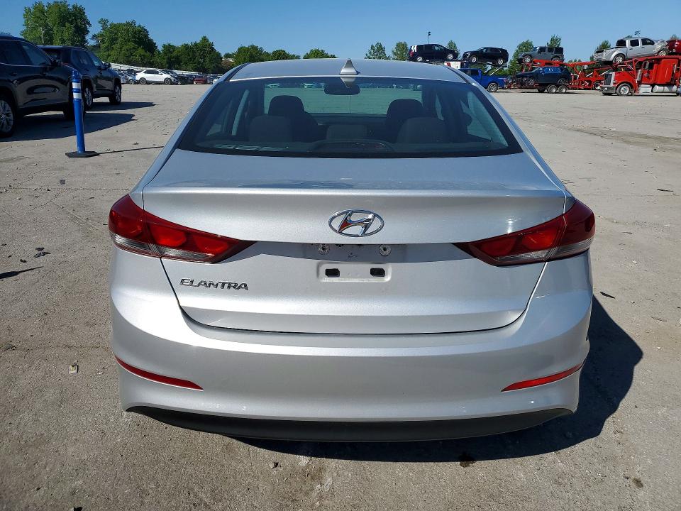 2018 Hyundai Elantra VIN KMHD84LF6JU467804 COPART salvage auction — FRONT END, Mo - Salvage Certificate Of Title, sold $2,050 on 2026-07-17 (photo 6)