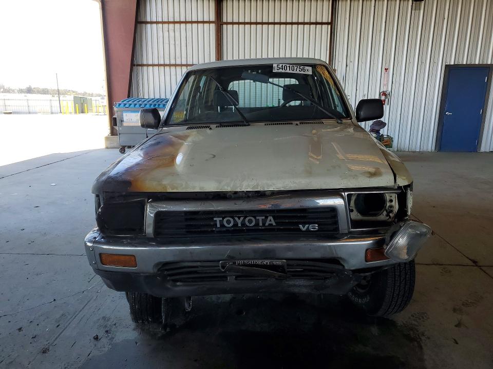 1990 Toyota 4runner VIN JT3VN39WXL0025707 COPART salvage auction — ENGINE BURN, Ca - Dis/Dlr/Exp App For Dup Clean, sold $475 on 2026-07-09 (photo 5)