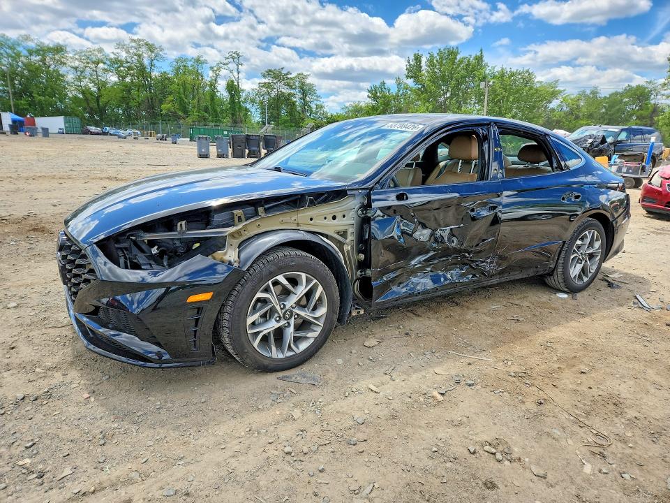 2020 Hyundai Sonata VIN 5NPEF4JAXLH001148 COPART salvage auction — SIDE, Md - Cert Of Salvage > 75% Damage, sold $2,100 on 2026-07-28 (photo 1)