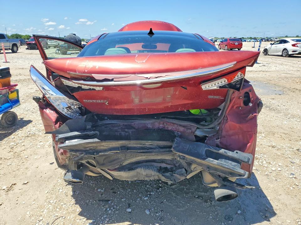 2013 Kia Optima VIN 5XXGR4A66DG122929 COPART salvage auction — REAR END, Tx - Salvage Vehicle Title, sold $1,000 on 2026-07-02 (photo 6)