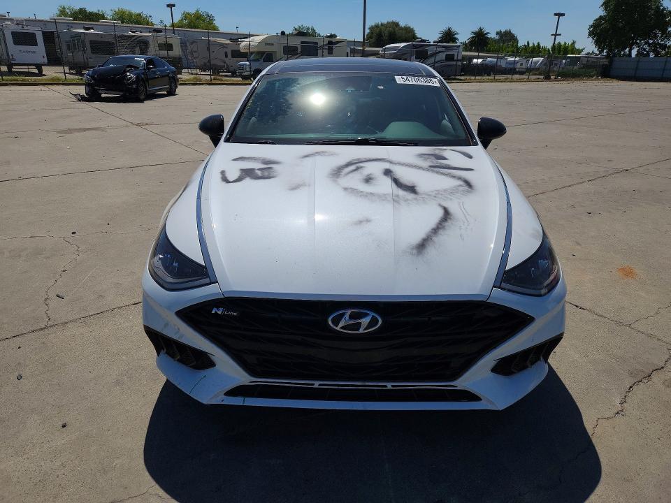 2021 Hyundai Sonata VIN 5NPEK4JC7MH131127 COPART salvage auction — VANDALISM, Ca - Salvage Certificate, sold $7,600 on 2026-07-20 (photo 5)