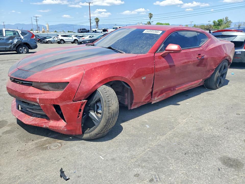 2018 Chevrolet Camaro VIN 1G1FB1RX7J0156671 COPART salvage auction — FRONT END, Ca - Salvage Certificate, sold $2,850 on 2026-07-09 (photo 1)
