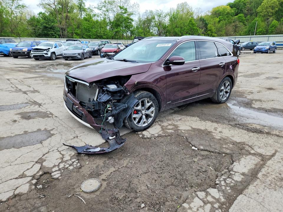 2017 Kia VIN 5XYPKDA58HG318576 COPART salvage auction — FRONT END, Pa - Certificate Of Salvage, sold $1,950 on 2026-07-16 (photo 1)