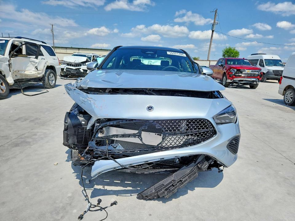 2026 Mercedes-benz Cla-klasse VIN W1K5J4HB5TN602535 COPART salvage auction — FRONT END, Tx - Salvage Vehicle Title, sold $10,600 on 2026-07-07 (photo 5)