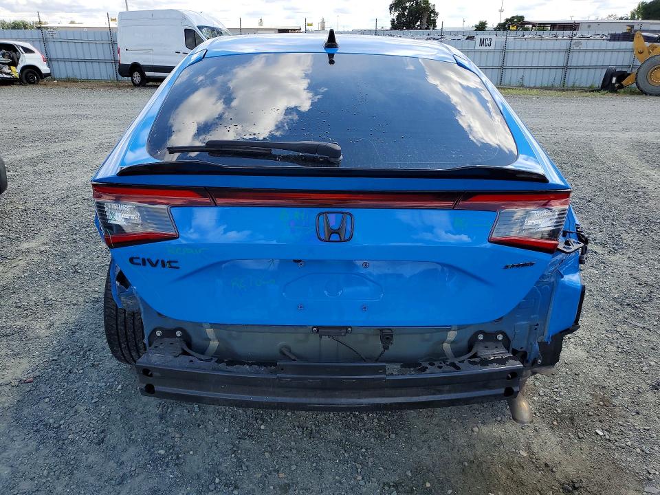 2023 Honda Civic VIN 19XFL2H8XPE014562 COPART salvage auction — REAR END, Ca - Salvage Certificate, sold $8,500 on 2026-07-02 (photo 6)