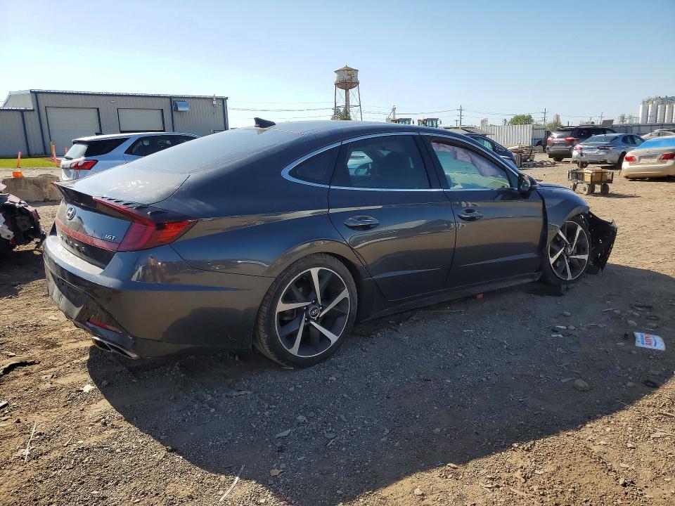 2021 Hyundai Sonata VIN 5NPEJ4J24MH118037 COPART salvage auction — FRONT END, Il - Salvage Certificate, sold $5,300 on 2026-07-31 (photo 3)