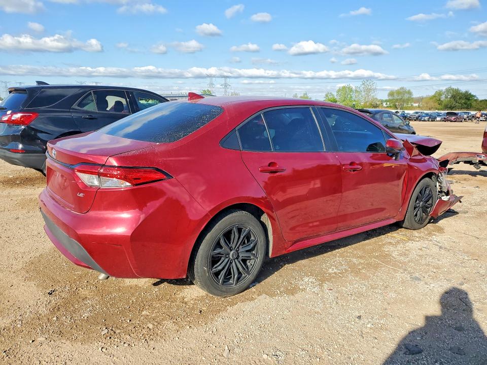 2022 Toyota Corolla VIN 5YFEPMAE1NP279183 COPART salvage auction — FRONT END, Il - Salvage Certificate, sold $2,150 on 2026-07-09 (photo 3)