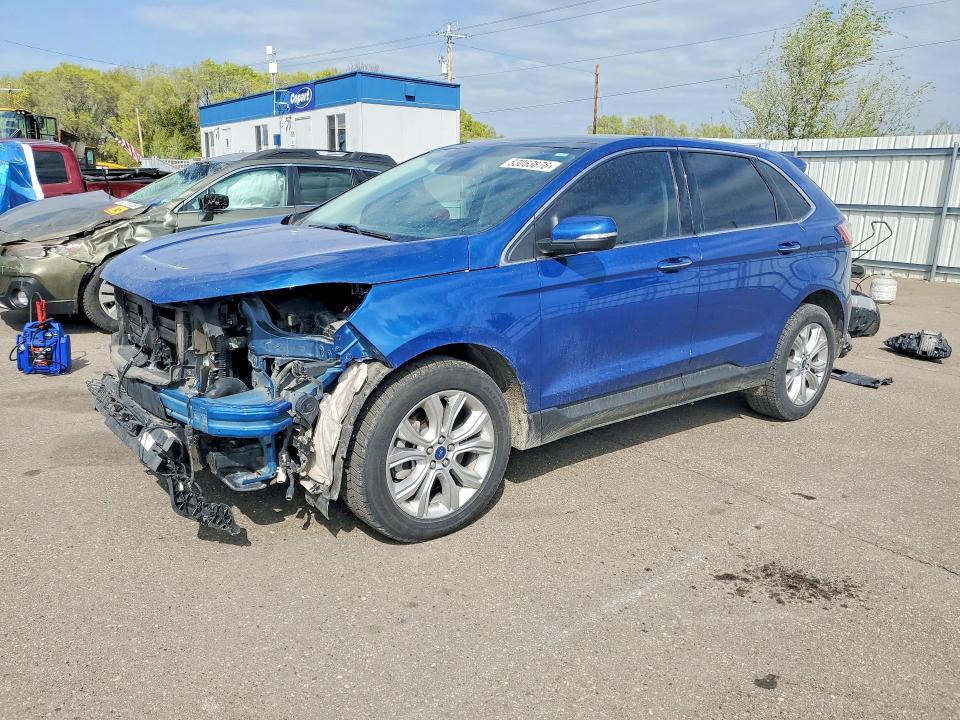 2022 Ford Edge VIN 2FMPK4K91NBA79806 COPART salvage auction — FRONT END, Mn - Cert Of Title-Prior Salvage, sold $9,100 on 2026-07-02 (photo 1)