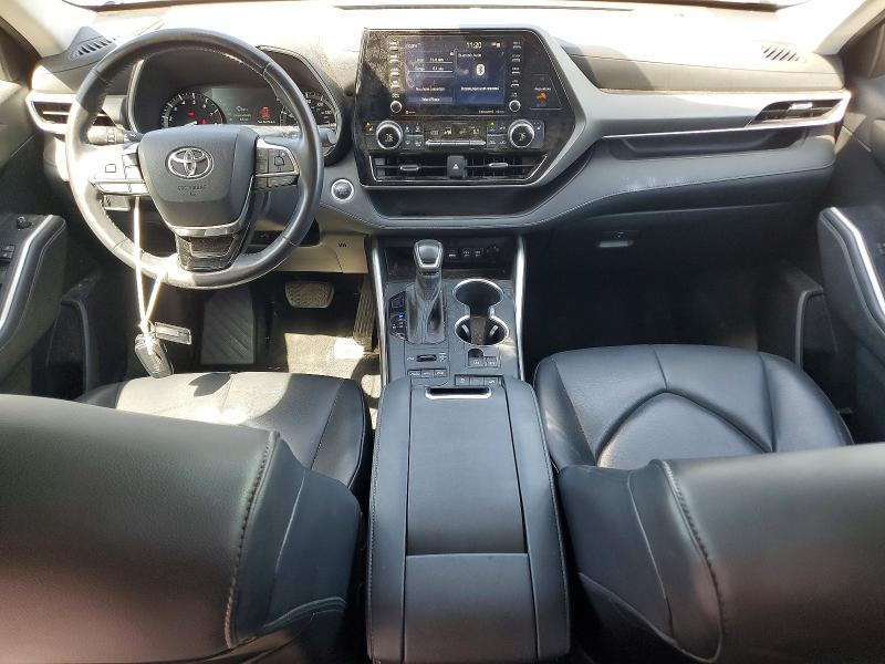 2021 Toyota VIN 5TDGZRBH4MS143483 COPART salvage auction — HAIL, Ia - Cert Of Title-Salvage Title, sold $4,300 on 2026-07-29 (photo 8)
