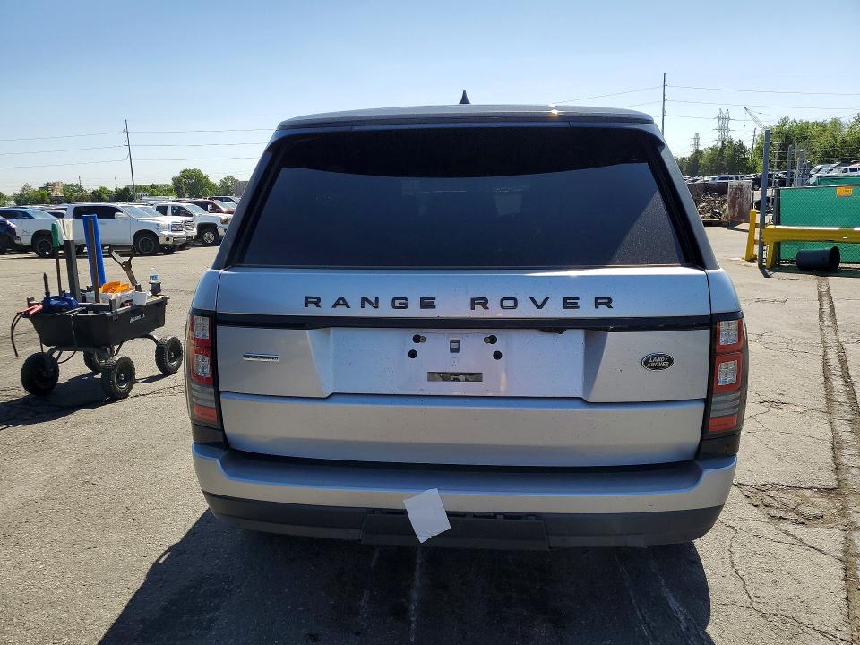 2017 Land rover RANGE ROVER VIN SALGS5FE0HA347304 COPART salvage auction — SIDE, Co - Public - Salvage Title, sold $7,900 on 2026-08-01 (photo 6)