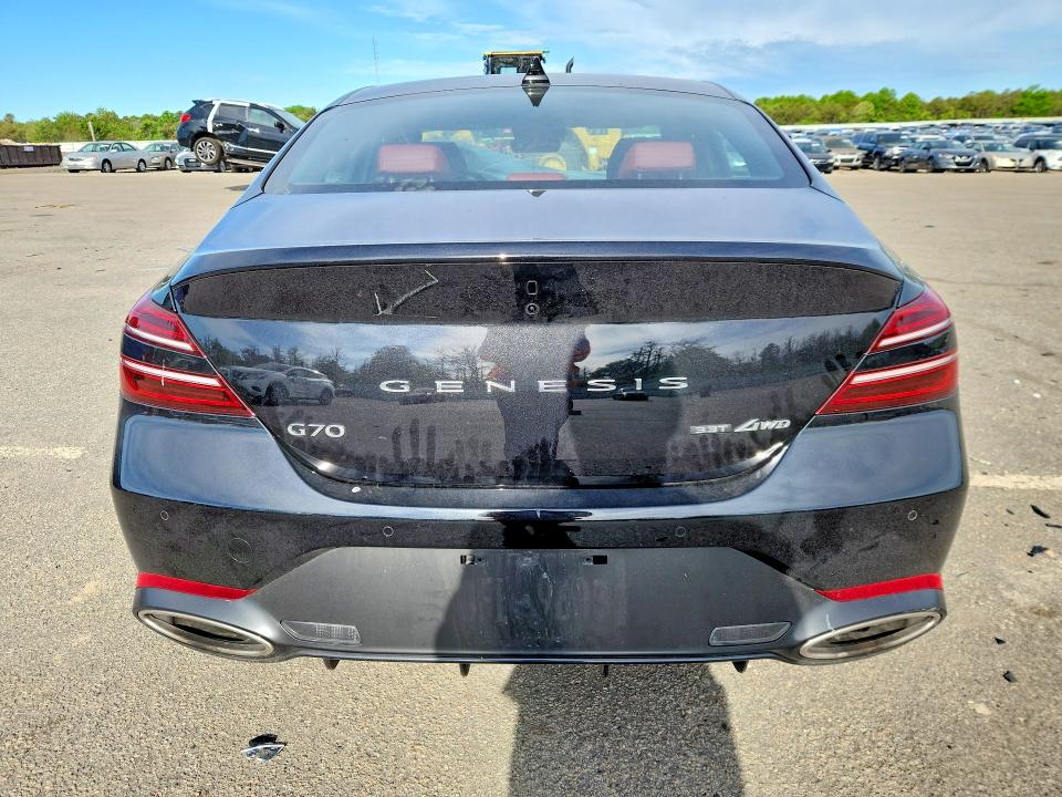 2026 Genesis G70 VIN KMTG54SE5TU170577 COPART salvage auction — FRONT END, Ny - Mv-907A Salvage Certificate, sold $6,400 on 2026-07-13 (photo 6)