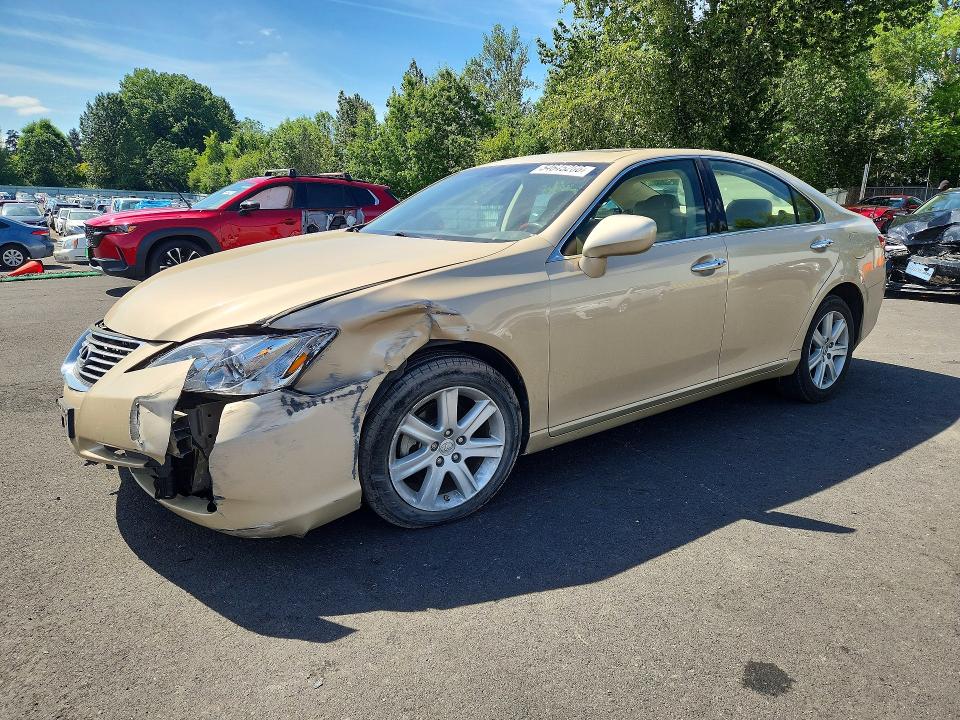 2007 Lexus ES VIN JTHBJ46G272040949 COPART salvage auction — FRONT END, Or - Salvage Title Certificate, sold $1,800 on 2026-07-15 (photo 1)