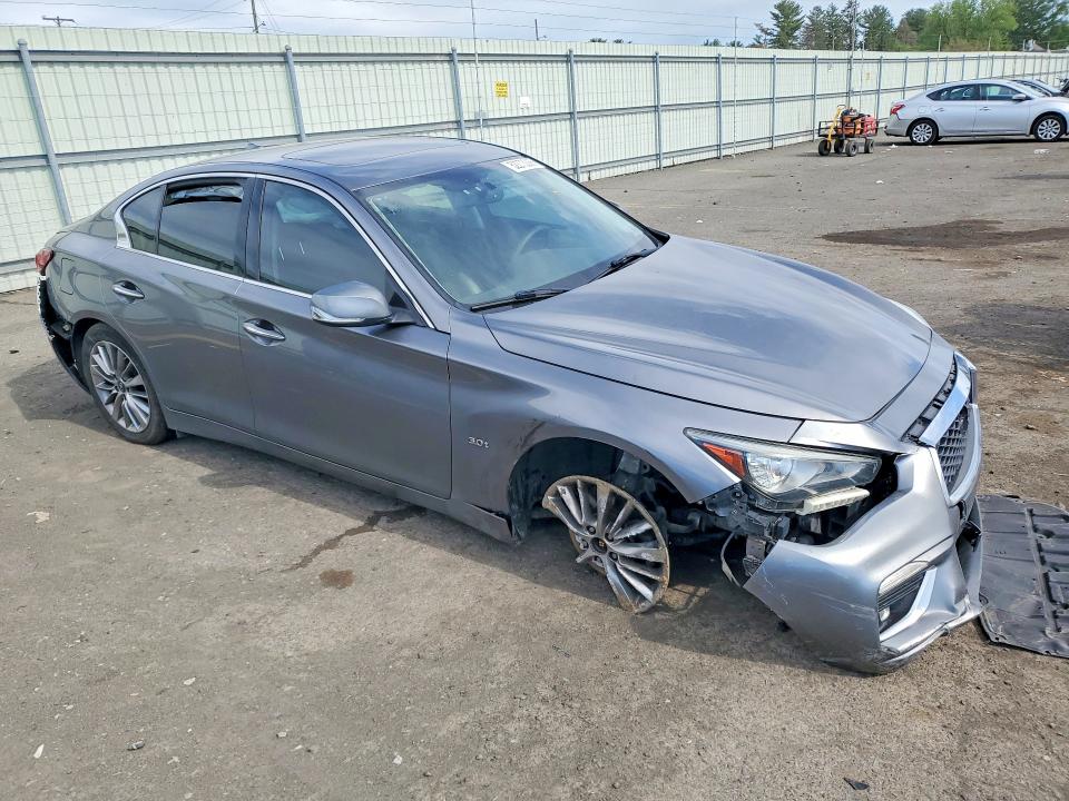2018 Infiniti Q50 VIN JN1EV7AR4KM554749 COPART salvage auction — FRONT END, Pa - Certificate Of Salvage, sold $2,950 on 2026-07-02 (photo 4)