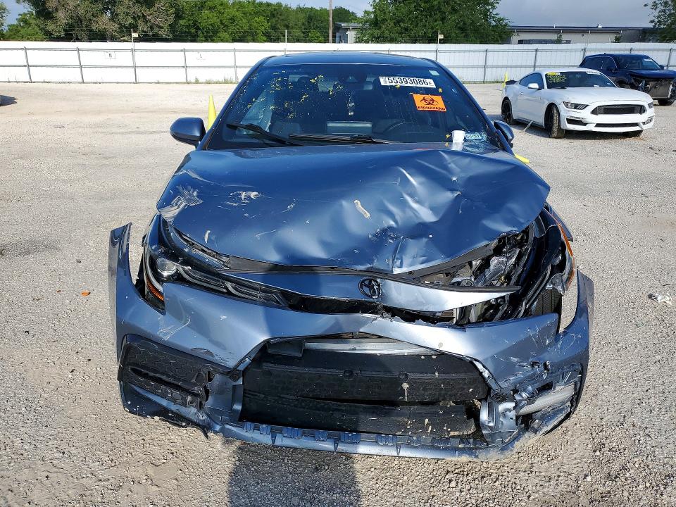 2022 Toyota Corolla VIN 5YFP4MCE5NP115708 COPART salvage auction — FRONT END, Tx - Salvage Vehicle Title, sold $15 on 2026-07-30 (photo 5)