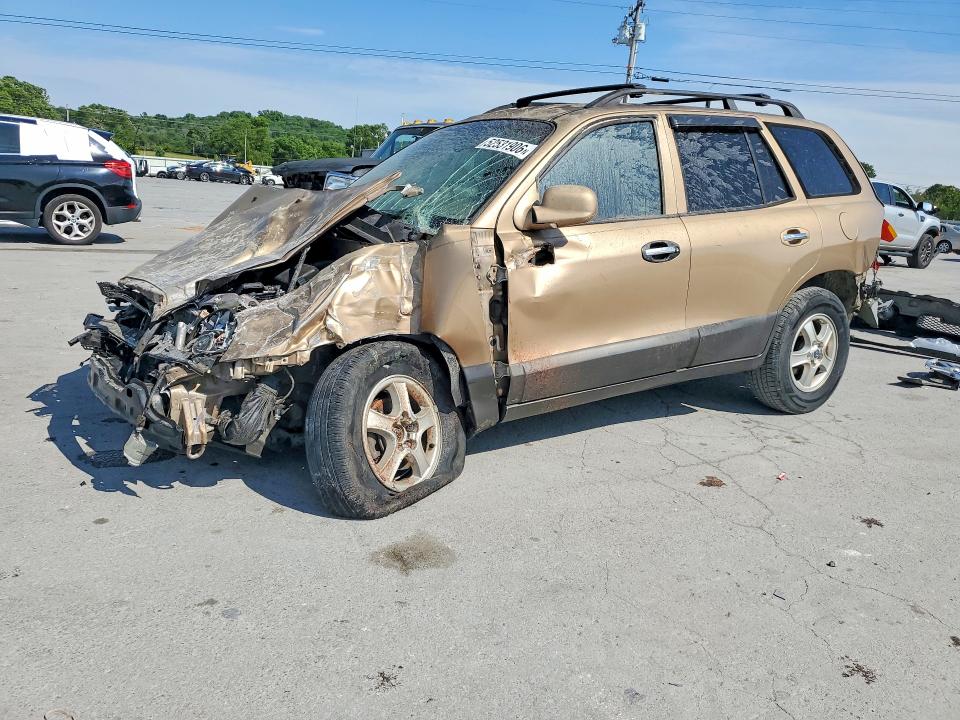 2002 Hyundai Santa fe VIN KM8SC13D12U261780 COPART salvage auction — FRONT END, Tn - Salvage Certificate, sold $250 on 2026-07-13 (photo 1)
