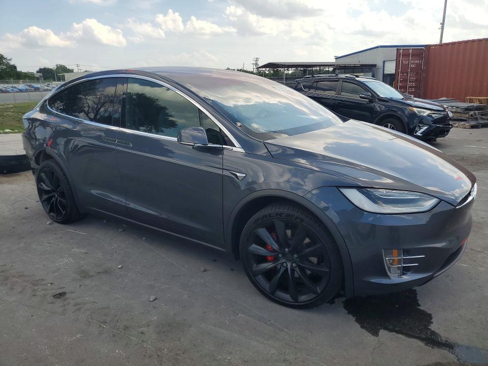 2020 Tesla Model x VIN 5YJXCBE49LF248542 COPART salvage auction — REAR END, Fl - Cert Of Title Slvg Rebuildable, sold $13,200 on 2026-07-09 (photo 4)