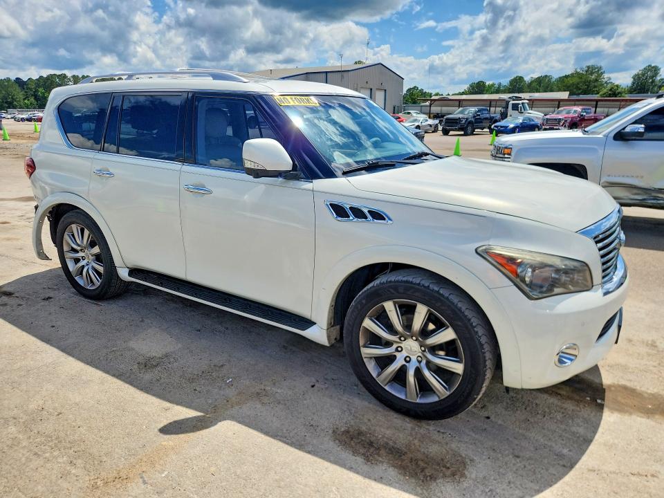 2011 Infiniti Qx56 VIN JN8AZ2NC6B9303313 COPART salvage auction — REAR END, Ms - Cert Of Title-Salvaged, sold $2,650 on 2026-07-17 (photo 4)