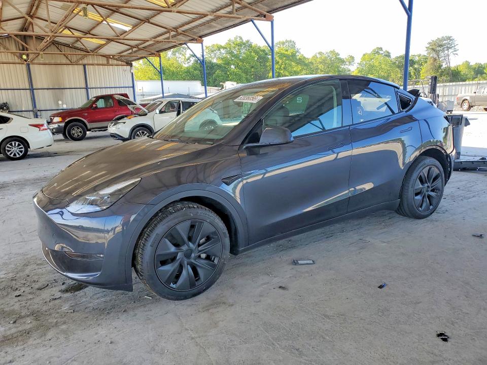 2025 Tesla Model y VIN 7SAYGDEE1SA360036 COPART salvage auction — REAR END, GA - CERT OF TITLE-SALVAGE, sold $14,400 on 2026-07-09 (photo 1)