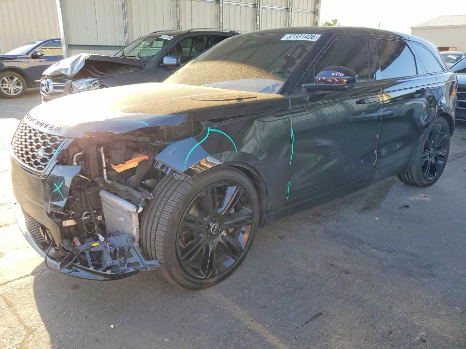 2021 Land rover Range rover velar VIN SALYM2FU3MA303232 COPART salvage auction — FRONT END, Ca - Non-Repairable Vehicle Cert, sold $4,850 on 2026-07-30 (photo 1)
