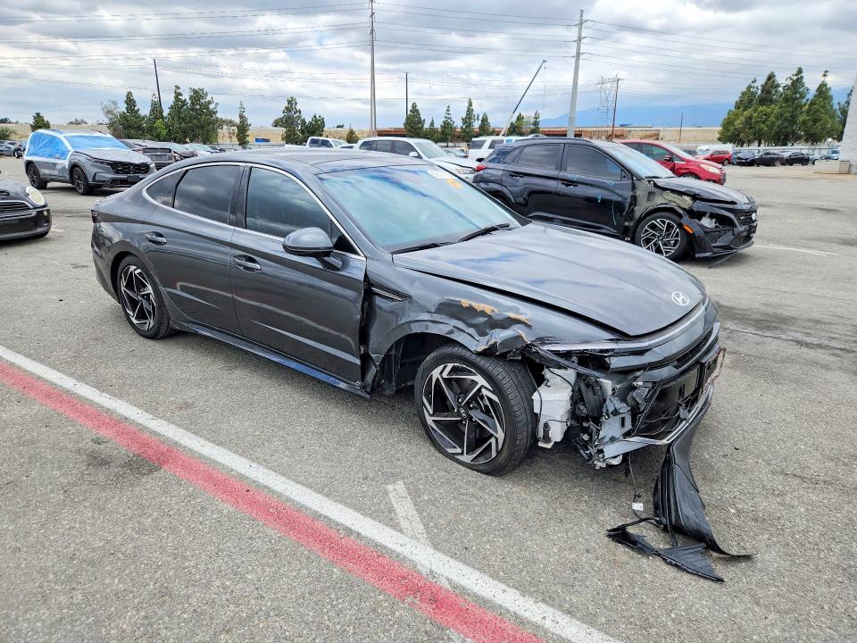 2024 Hyundai VIN KMHL14JA7RA352360 COPART salvage auction — FRONT END, Ca - Salvage Certificate, sold $150 on 2026-07-30 (photo 4)